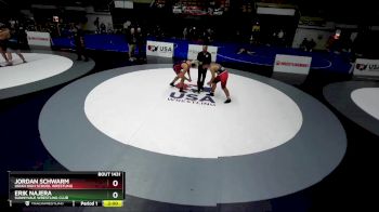 215 lbs Champ. Round 2 - Erik Najera, Sunnyvale Wrestling Club vs Jordan Schwarm, Ukiah High School Wrestling