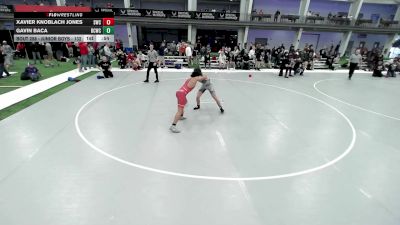 Junior Boys - 138 lbs Cons. Round 1 - Xavier Knoblach Jones, Simley Wrestling Club vs Gavin Baca, Bear Cave Wrestling Club