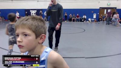 49 lbs Round 5 - Breckan Potter, Skyline Wrestling Club vs Walter Zahradniek, Idaho Gold