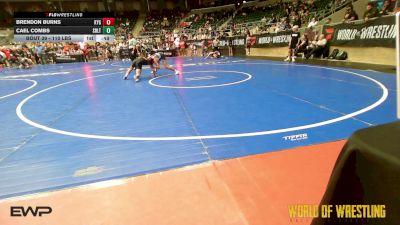 110 lbs Consi Of 16 #2 - Brendon Burns, Kansas Young Guns vs Cael Combs, Sebolt Wrestling Academy