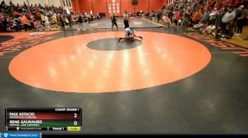 160 lbs Champ. Round 1 - Rene Gaunaurd, Crystal Lake (CENTRAL) vs Max Astacio, Woodstock (MARIAN)