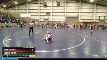 80 lbs Finals (2 Team) - Cash George, Victory vs Ledger Jones, Beaver