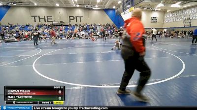 52 lbs Cons. Semi - Rowan Miller, Bear River Wrestling Club vs Maui Takemoto, Westlake