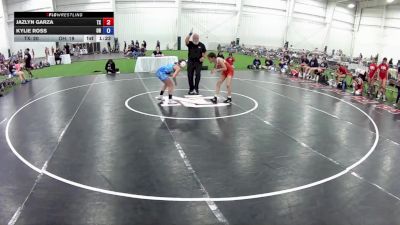 85 lbs Jazlyn Garza, Texas vs Kylie Ross, Ohio