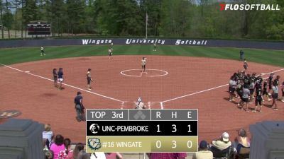 Replay: UNC Pembroke vs Wingate | Apr 4 @ 1 PM