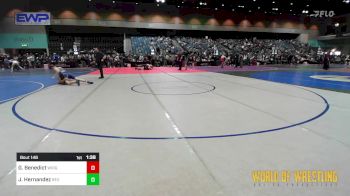 145 lbs Consi Of 8 #2 - Gunner Benedict, Wright Wrestling Academy vs Jesse Hernandez, Rex Putnam