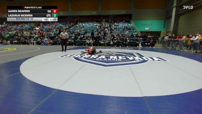 113 lbs Round Of 32 - Aaden Beavers, Yukon vs Lazarus McEwen, Capital