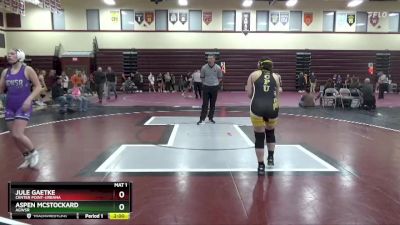 JV-16 lbs Round 3 - Jule Gaetke, Center Point-Urbana vs Aspen McStockard, AGWSR