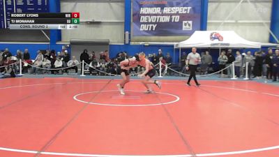 125 lbs Cons. Round 2 - Robert Lyons, Norwich vs TJ Monahan, Utica