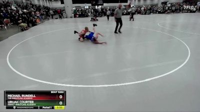 106 lbs Cons. Round 6 - Michael Rundell, The Wrestling Academy vs Urijah Courter, Sebolt Wrestling Academy