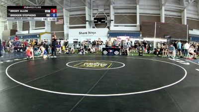 132 lbs Cons. Semis - Brody Allen, Wyoming vs Bridger Stephens, California