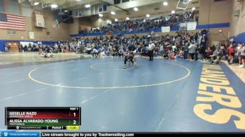 130lbs Champ. Round 2 - Alissa Alvarado-Young, Yelm (Girls) vs Geselle Razo, Grandview (Girls)