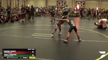 50 lbs Quarterfinal - Ricky Piontek, Elite Wrestling vs Emory White, Marc Aurelle
