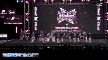 York Elite All Stars - Code Black [2026 L1 Junior - Flex - D2 - Medium DAY 1] 2026 JAMfest Cheer Super Nationals