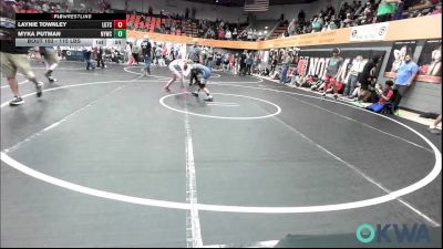 115 lbs 5th Place - Laynie Townley, Lone Grove Takedown Club vs Myka Putman, Newcastle Youth Wrestling