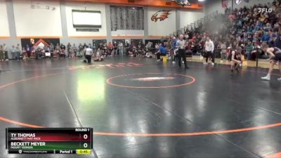 78 lbs Round 1 - Beckett Meyer, Mount Vernon vs Ty Thomas, Alburnett Mat Pack