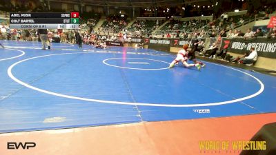 105 lbs Consi Of 8 #1 - Abel Rusk, South Central Punisher Wrestling Club vs Colt Bartel, Stout