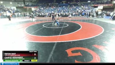 84 lbs Cons. Round 4 - Charlie Hernandez, Federal Way Spartans Wrestling vs Triton Wait, Twin City Wrestling Club