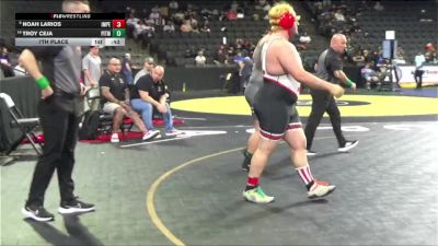 285 lbs 7th Place - Noah Larios, Imperial (SD) vs Troy Ceja, Pitman (SJ)