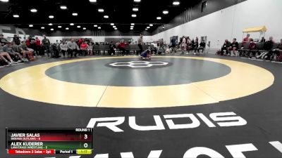 90 lbs Round 1 (8 Team) - Alex Kuderer, LAW/Crass Wrestling vs Javier Salas, Indiana Outlaws