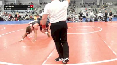 195 lbs Rr Rnd 1 - Cade Feger, Buffalo Valley Blue - HSB vs AJ Tack, Gold Standard Wrestling - HSB