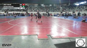 130 lbs Consolation - Emily Melvin, Woodward vs Sophie Proctor, Henryetta Knights Wrestling Club