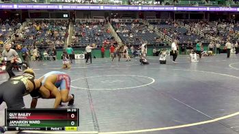 3A 215 lbs Champ. Round 1 - Jamarion Ward, South Johnston vs Quy Bailey, North Iredell