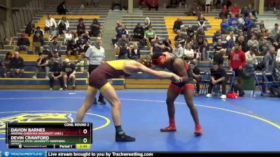 165 lbs Cons. Round 2 - Davion Barnes, Arizona Christian University (Ariz.) vs Devin Crawford, Montana State University-Northern (Mont.)