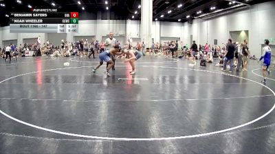 147 lbs Cons. Round 4 - Noah Wheeler, Chicken Coop Wrestling Club vs Benjamin Sayers, Unaffiliated