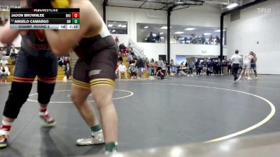 285 lbs Champ. Round 2 - Angelo Camargo, Baldwin Wallace vs Jadon Brownlee, Ohio Northern