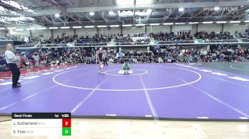 170 lbs Semifinal - Jackson Sutherland, Mattanawcook Academy vs Spencer Fine, Bishop Hendricken