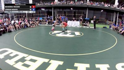 120 lbs McKenna Wilson, Oklahoma vs Lennah Monts, Kansas