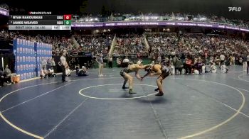 3A 150 lbs Quarterfinal - Ryan Rakouskas, Cedar Ridge vs James Weaver, North Gaston High School