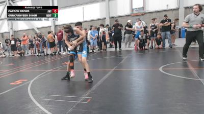 97.4-103.6 lbs Champ. Round 1 - Carson Brons, Asylum Wrestling Club vs Gurkarnveer Singh, Montana