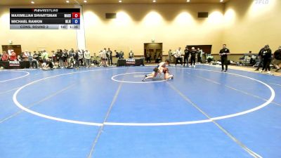 106 lbs Cons. Round 3 - Maximillian Shvartsman, Massachusetts vs Michael Rankin, New Jersey