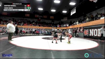 52 lbs Round Of 16 - Crew Smith, Hinton Takedown Club vs Whitten Rowell, Elgin Wrestling