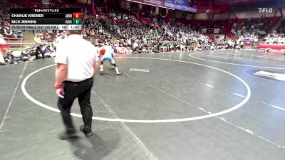 120 lbs D1/d2/d3 Finals (sat 3:00 P.m.) - Nick Jenkins, Kaukauna vs Charlie Kremer, Arrowhead