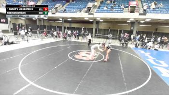 190 lbs 7th Place Match - Andre`a Kirkpatrick, Belleville (West) vs Addison Briggs, Westville