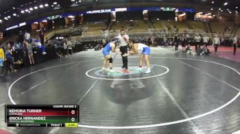 140 lbs Champ. Round 2 - Ericka Hernandez, Osceola (Kissimmee) vs Kemoria Turner, Cleveland