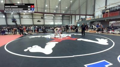 U16 FK - 144 lbs Semis - Justin Leonard, Hillsboro Mat Club vs Sawyer Greenstreet, Cornerstone Mat Club