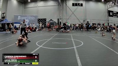 72 lbs Round 3 (4 Team) - Lucas Miscia, Mat Warriors Black vs Cameron Doroshenko, Mat Assassins Red