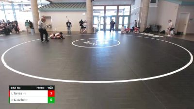 120 lbs Champ. Round 2 - Caiden Avila, Red Wave vs Issac Torres, Monster Garage