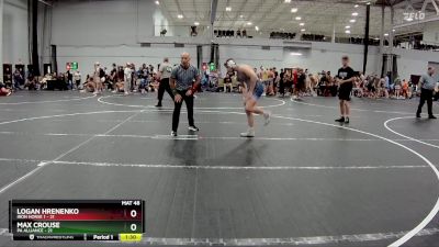 144 lbs Placement (4 Team) - Logan Hrenenko, Iron Horse 1 vs Max Crouse, PA Alliance