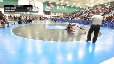 144 lbs Cons. Round 4 - Darien Miles, Alta Loma vs Steven Gomez, Corona Senior
