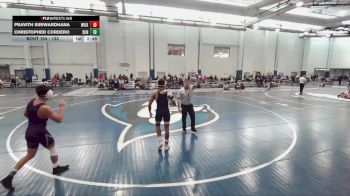 133 lbs Cons. Round 3 - Pravith Siriwardhana, Wilkes vs Christopher Cordero, Scranton