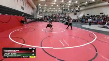 106 Boys Champ. Round 2 - Jaylen Burge, Black Fox Wrestling Academy vs Zachary Cooper, Windsor High School