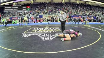 Girls-155 lbs Quarterfinal - Kaili Manuel, Romeo Hs Girls vs Aliyah Schalk, Standish-Sterling Hs Girls