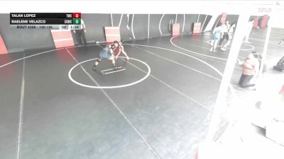 140-150 lbs Round 3 - Talan Lopez, Threshold Wrestling Club vs Raelene Velazco, Cal Grapplers Wrestling Club