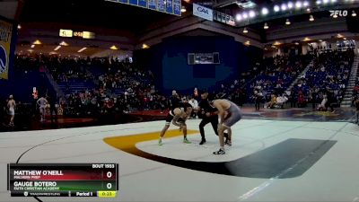 126 lbs Cons. Round 7 - Matthew O`Neill, Malvern Prep vs Gauge Botero, Faith Christian Academy