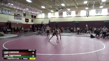 JV-29 lbs 3rd Place Match - Carl Christianson, Iowa City, West vs Cade Carpenter, NH/TV